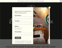 Tablet Screenshot of cabinfevercoffee.com